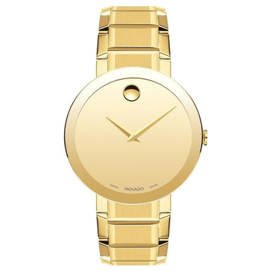 Movado Sapphire Quartz Gold-Tone Stainless Steel Watch 0607180 
