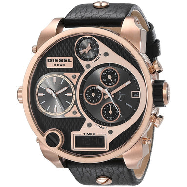 Diesel Mr. Daddy Quartz Chronograph Black Leather Watch DZ7261 