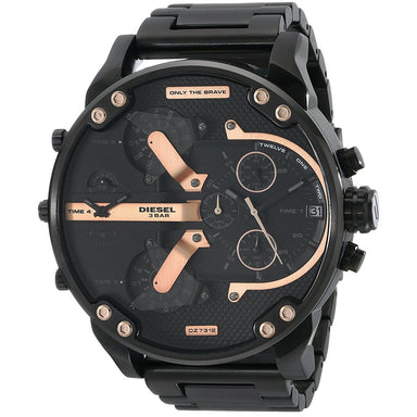 Diesel Mr Daddy 2.0 Quartz Chronograph Black Stainless Steel Watch DZ7312 