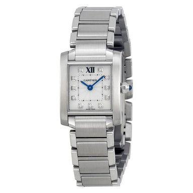 Cartier Tank Francaise Quartz Diamond Stainless Steel Watch WE110006 