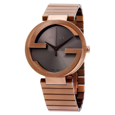 Gucci Interlocking-G XL Quartz Brown Stainless Steel Watch YA133211 