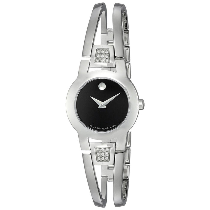 Movado Amorosa Quartz Diamond Stainless Steel Watch 0604982 