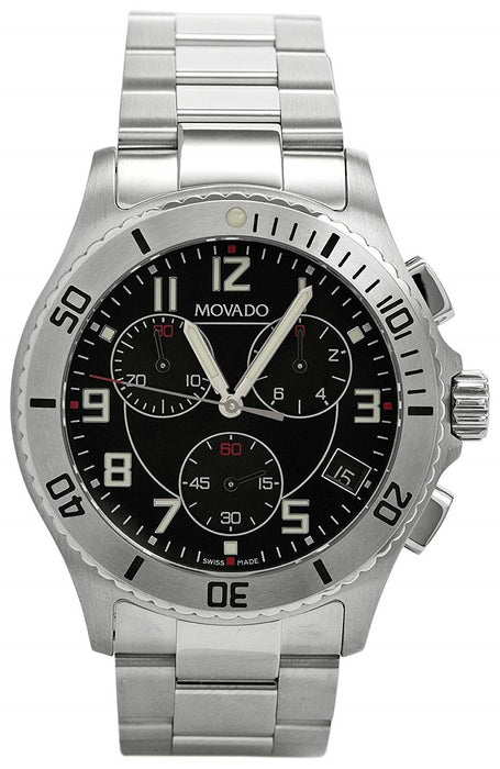 Movado Junior Sport  Quartz Chronograph Stainless Steel Watch 0605968 
