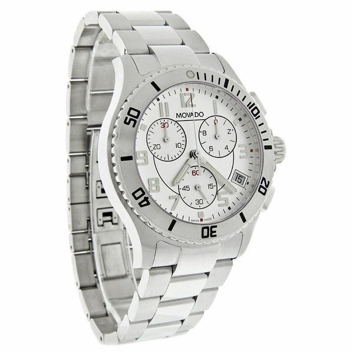 Movado Jr. Sport Quartz Chronograph Stainless Steel Watch 0605969 