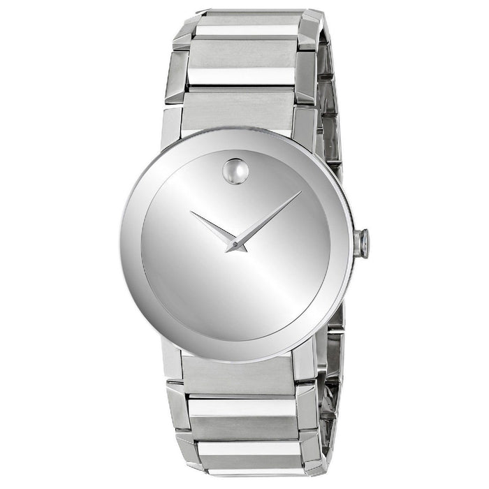 Movado Sapphire Quartz Stainless Steel Watch 0606093 