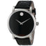 Movado Red Label Automatic Automatic Black Leather Watch 0606112 