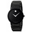 Movado Sapphire Quartz Black Stainless Steel Watch 0606307 