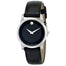 Movado Museum Quartz Black Leather Watch 0606503 