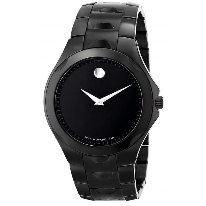 Movado Luno Quartz Black Stainless Steel Watch 0606536 