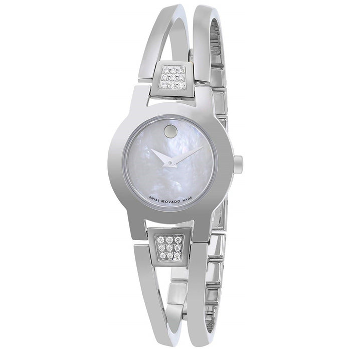 Movado Amorosa Quartz Diamond Stainless Steel Watch 0606617 
