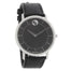 Movado TC Quartz Black Leather Watch 0606746 