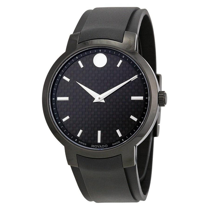 Movado Gravity Quartz Black Stainless Steel Watch 0606849 