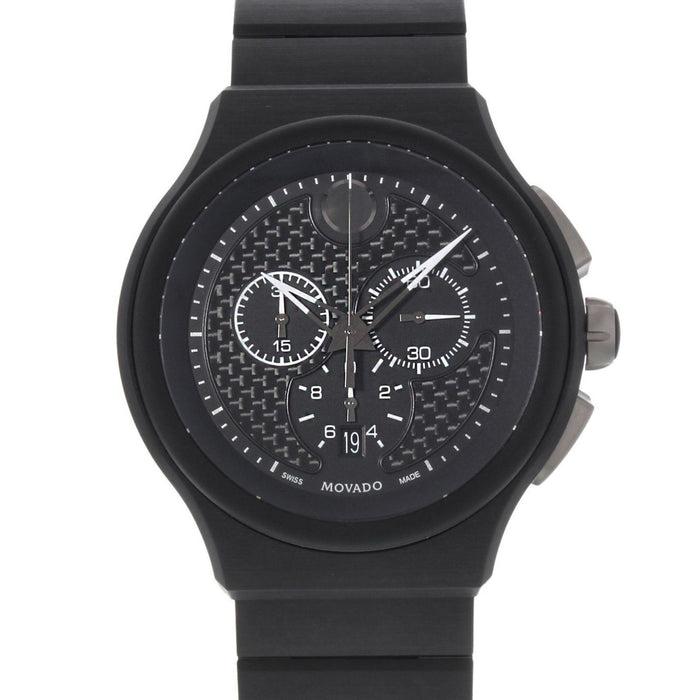 Movado Parlee Quartz Chronograph Black Titanium and Peek Watch 0606929 