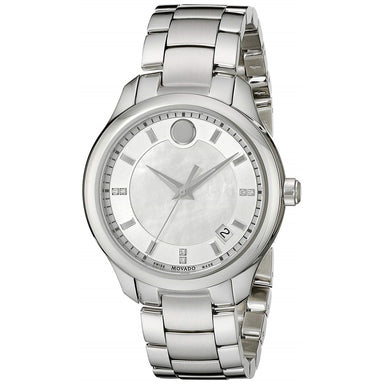 Movado Bellina Quartz Diamond Stainless Steel Watch 0606978 