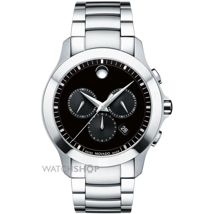 Movado Masino Quartz Chronograph Stainless Steel Watch 0607037 