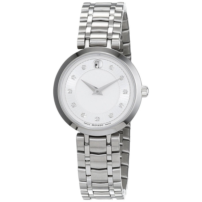 Movado 1881 Quartz Diamond Stainless Steel Watch 0607097 