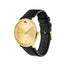 Movado Ultra Slim Quartz Black Leather Watch 0607156 