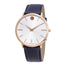 Movado Ultra Slim Quartz Blue Leather Watch 0607181 