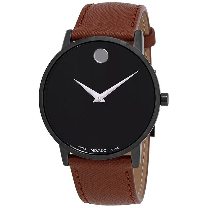 Movado Museum Quartz Brown Leather Watch 0607198 