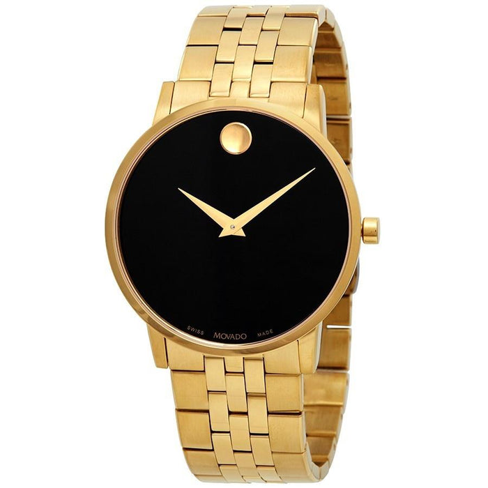 Movado Museum Classic Quartz Dot Gold-Tone Stainless Steel Watch 0607203 