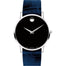 Movado  Quartz Dot Blue Leather Watch 0607221 