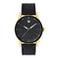 Movado Museum Sport Quartz Black Leather Watch 0607223 