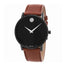 Movado Museum Quartz Brown Leather Watch 0607273 