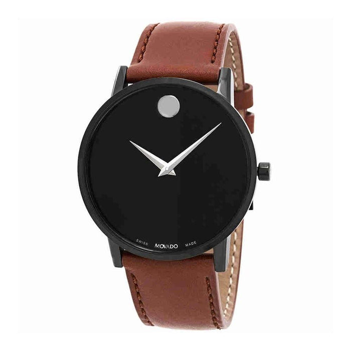 Movado Museum Quartz Brown Leather Watch 0607273 
