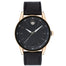 Movado Museum Sport Quartz Black Leather Watch 0607358 