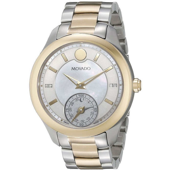 Movado Belina Motion Smartwatch Quartz Diamond Two-Tone Stainless Steel Watch 0660005 