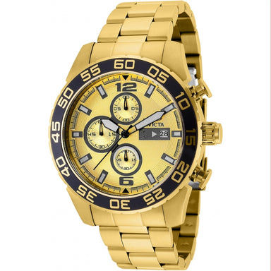 Invicta Men's 1016 Specialty Quartz Chronograph Gold Dial Watch
