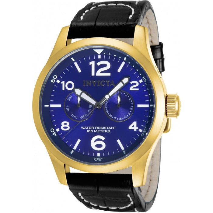 Invicta Men's 12173 Specialty Quartz 3 Hand Blue Dial Watch