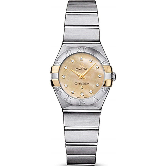 Omega Constellation Quartz Diamond Stainless Steel Watch 123.20.24.60.57.002 