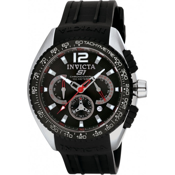 Invicta Men's 1453 S1 Rally Quartz Chronograph Black Dial Watch