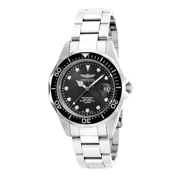 Invicta Men's 17046 Pro Diver Quartz 3 Hand Black Dial Watch