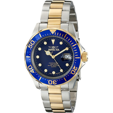 Invicta Men's 17057 Pro Diver Quartz 3 Hand Blue Dial Watch