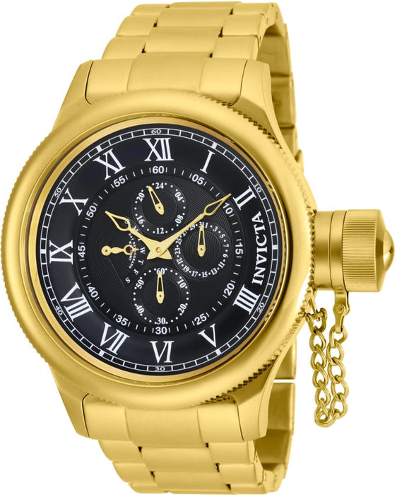 Invicta Men's 17666 Russian Diver Quartz Chronograph Black Dial Watch