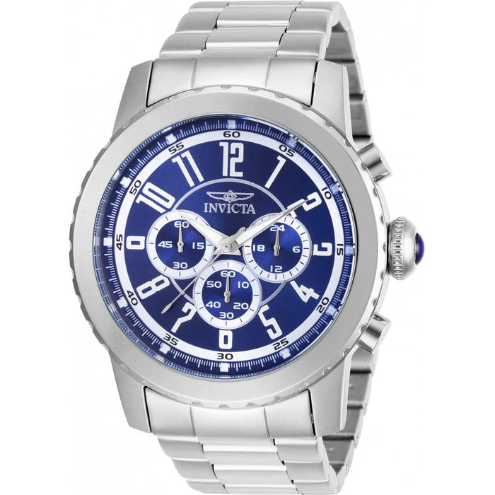 Invicta Men's 19464 Specialty Quartz Chronograph Blue Dial Watch