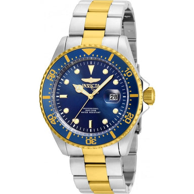 Invicta Men's 22058 Pro Diver Quartz 3 Hand Blue Dial Watch