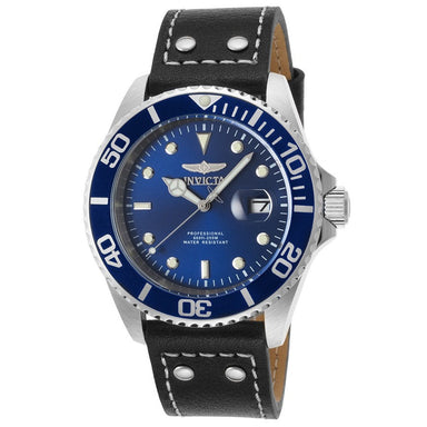 Invicta Men's 22068 Pro Diver Quartz 3 Hand Blue Dial Watch