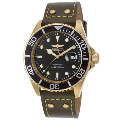 Invicta Men's 22075 Pro Diver Quartz 3 Hand Black Dial Watch