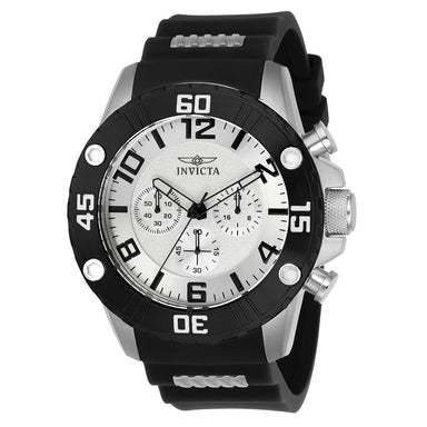 Invicta Men's 22698 Pro Diver Quartz Chronograph Silver Dial Watch