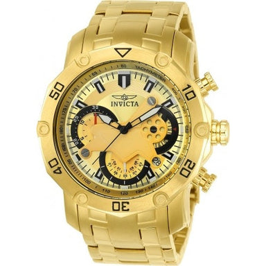 Invicta Men's 22761 Pro Diver Quartz Multifunction Gold Dial Watch