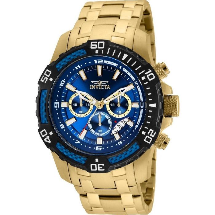 Invicta Men's 24856 Pro Diver Quartz Chronograph Blue Dial Watch