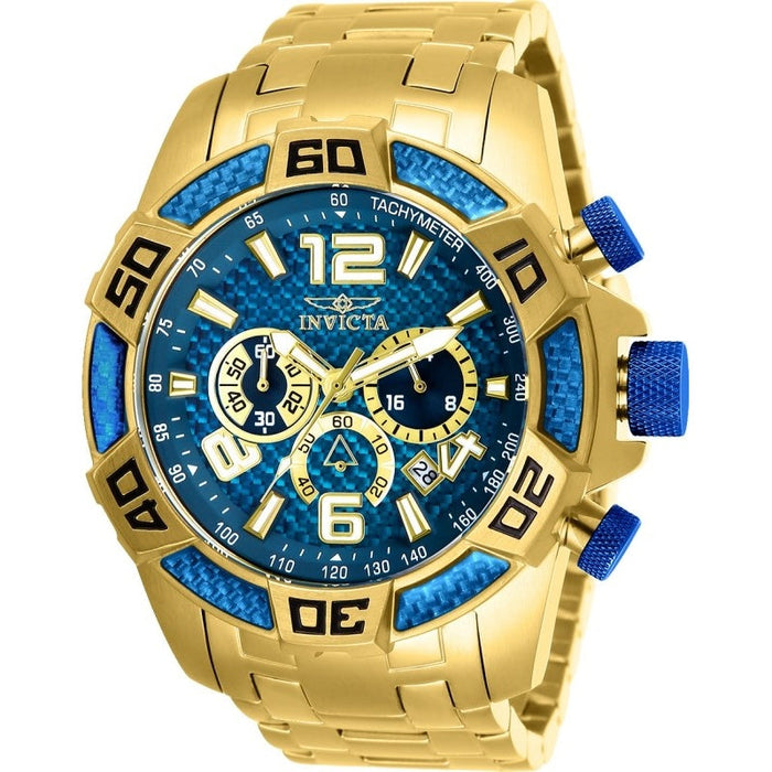 Invicta Men's 25852 Pro Diver Quartz Chronograph Blue Dial Watch