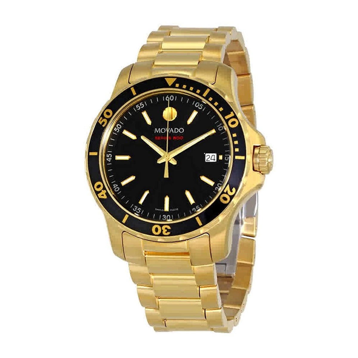 Movado Series 800 Quartz Gold-Tone Stainless Steel Watch 2600145 —