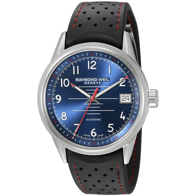 Raymond Weil Freelancer Automatic Automatic Blue Rubber Watch 2754-SR-05500 