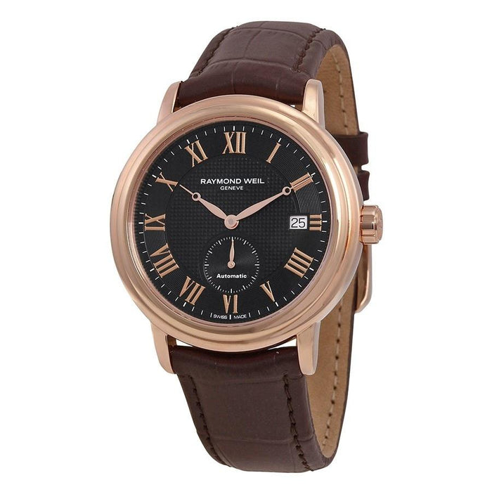 Raymond Weil Maestro Automatic Automatic Brown Leather Watch 2838-PC5-00209 