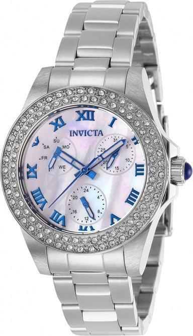 Invicta Women's 28479 Angel Quartz 3 Hand White Dial Watch