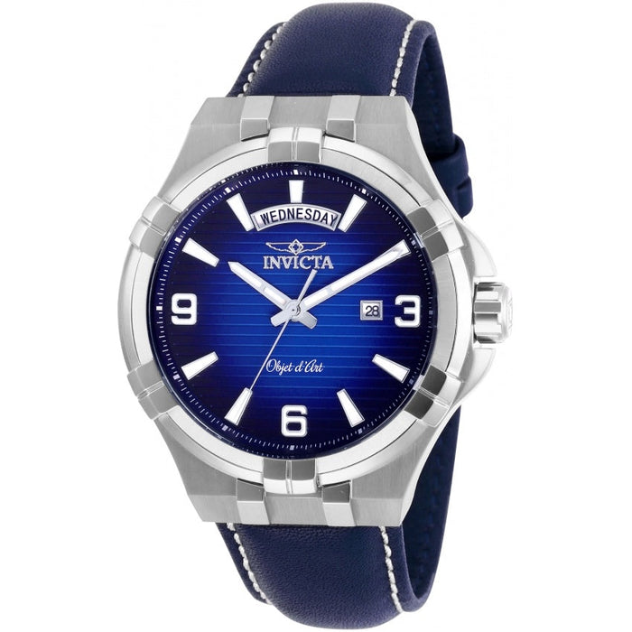 Invicta Men's 30182 Objet D Art Quartz 3 Hand Blue Dial Watch